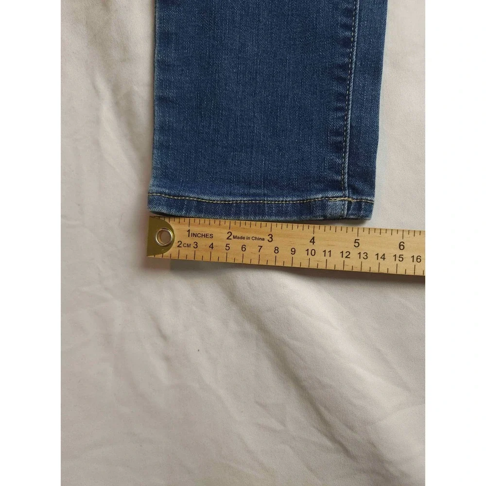 SO‎ Skinny Jeans Womens Size 3 Juniors Blue Denim Dark Wash Distressed Stretch